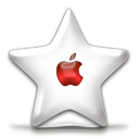 Sparkle Favorite - Red Apple Icon